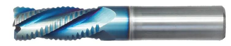 1-1/4" Sky Coat–Coated 8-Flute Hog Turbo Roughing End Mill – 2" Flute Length, 4-1/2" Oal 1