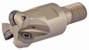 1.25-Inch Modular End Mill Cutter — 1.693-Inch Oal, 0.669-Inch Shank, M16 Interface (2-Pocket) 1