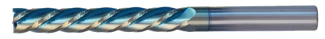 1.25" Square End Mill – Single End, Extra-Long Reach, 1.25" Shank, 8.5" Flute, 11" Oal, 2-Flute, Sky Coat 1