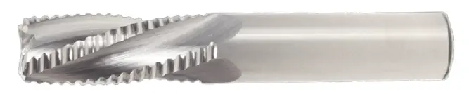 1-3/16" Uncoated 5-Flute Square End Mill – Hog Turbo Roughing Mill, 1" Shank, 1-1/2" Flute Length, 4" Oal 1