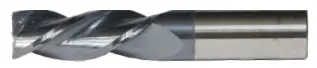1/4" Altin-Coated Center-Cut Spoon Cutter – 35° Helix, 3-Flute Ss End Mill, 3/8" Loc, 2-1/2" Oal 1