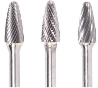 1/8" Double-Cut Sf Carbide Burr – Ball-Nosed Tree, 1/2" Loc, 1/4" Shank Od, 2" Oal, Uncoated 1