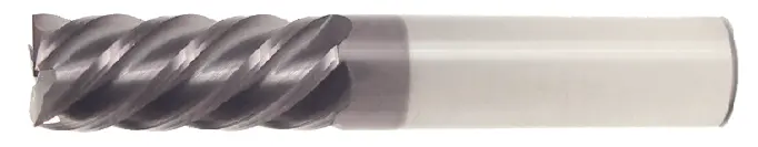 1-Inch Diameter 5-Flute Altin-Coated End Mill – 45° Helix, Single End, 2" Flute Length, 4" Overall Length 1