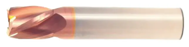 1-Inch Stub-Length Single-End Square End Mill – 1" Flute, 3" Oal, 3-Flute Ticn Coated 1