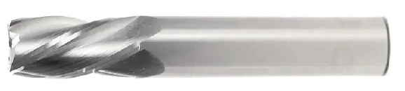 1" Single-End Standard-Length Square End Mill – 1-1/2" Flute, 4" Oal, 2-Flute Uncoated 1