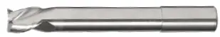 5/8" Center-Cut Non-Ferrous Spoon End Mill – 38° Helix, Uncoated, 3-Flute, 3/4" Loc, 4" Oal 1