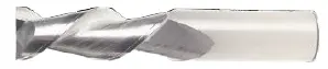 5/8" Uncoated Compact Spoon Cutter – Center-Cut, 45° Helix, 2-Flute, 5/8" Shank, 1-5/8" Loc, 3-1/2" Oal 1