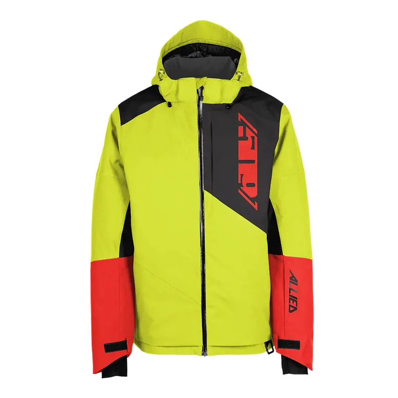 509 Allied Insulated Jacket – Waterproof, Breathable, Warm, With Microfleece Lining (Red-Vis) 2