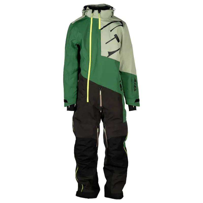 509 Allied Shell Monosuit For Snowmobiling In Hyper Bass Green 1