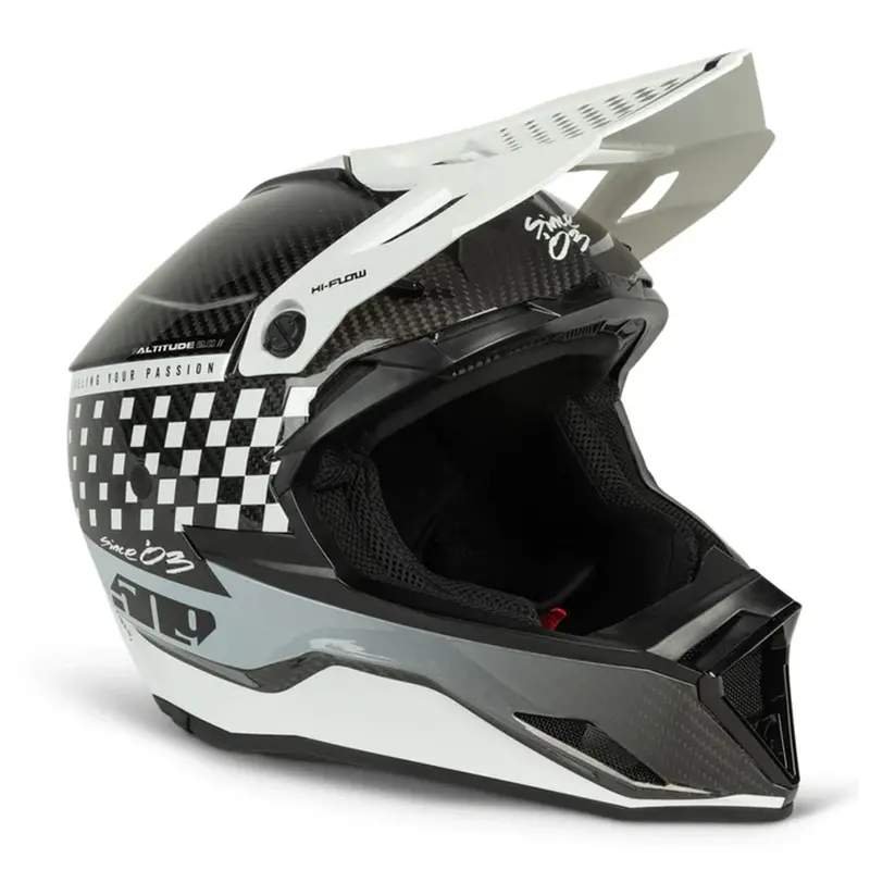 509 Altitude 2.0 Carbon Fiber Off-Road Helmet – White/Black Speedsta 1