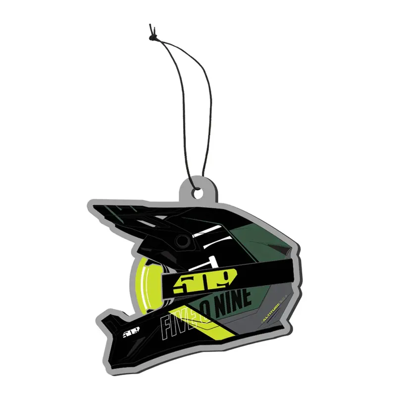 509 Helmet–Shaped Hanging Air Freshener For Cars And Trucks – Black Freeze Scent 1