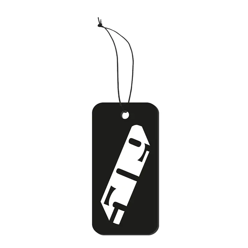 509 Logo-Embossed Dog Tag Air Freshener For Vehicles – Black Freeze Edition 1