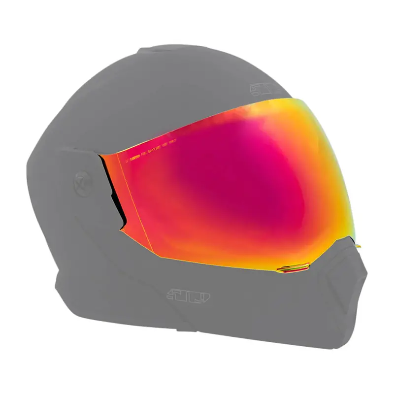 509 Mach Iv Mod Shield – Fire Mirror Finish For Snowmobile Helmets 1