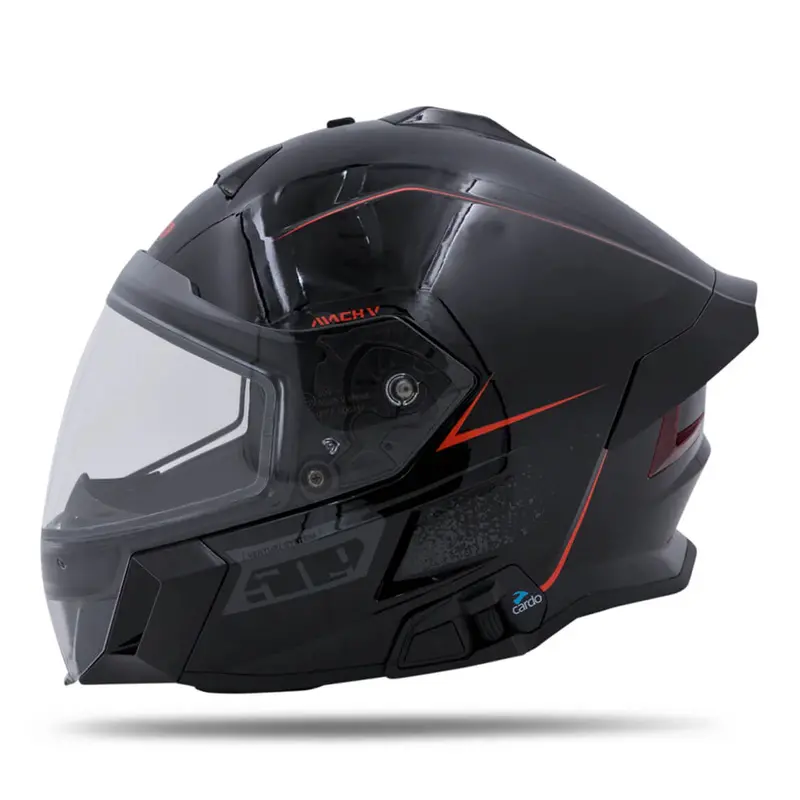 509 Mach V Commander Full-Face Snowmobile Helmet – Renegade Black 2