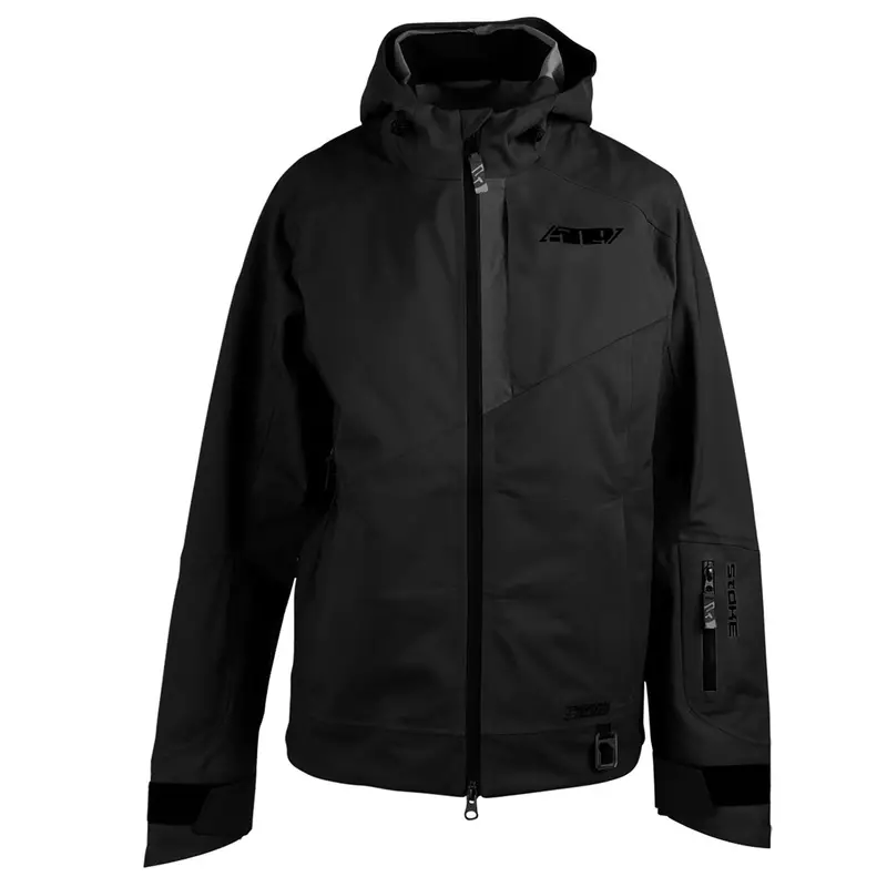509 Stoke Snowmobile Jacket Shell – Stealth Black, Technical Outer Shell 1