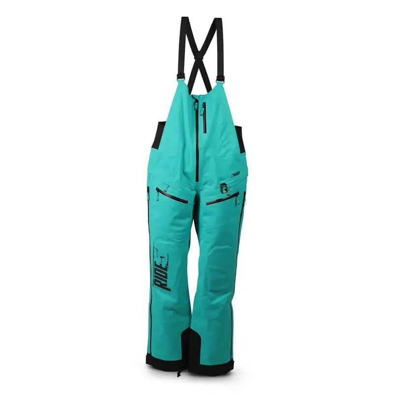 509 Stroke Zl Snowmobile Bibs – Emerald Blue, Quilted & Thermal Insulated 1