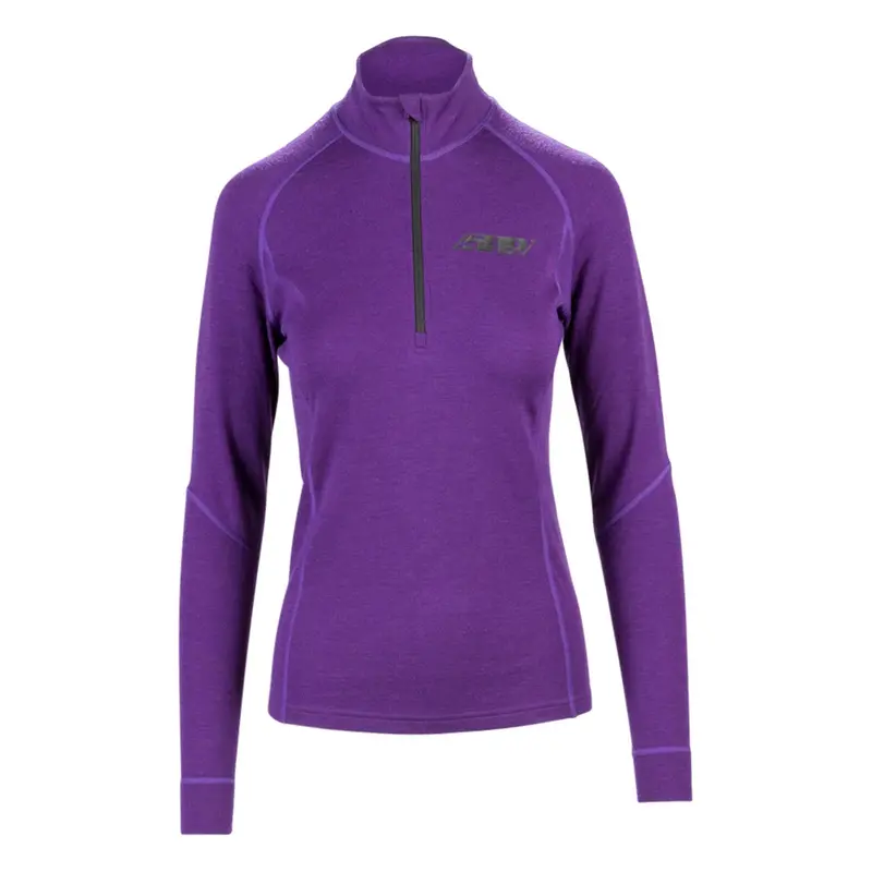 509 Women’S Fzn Merino 1/4-Zip Top – Soft Purple Thermal Shirt 1