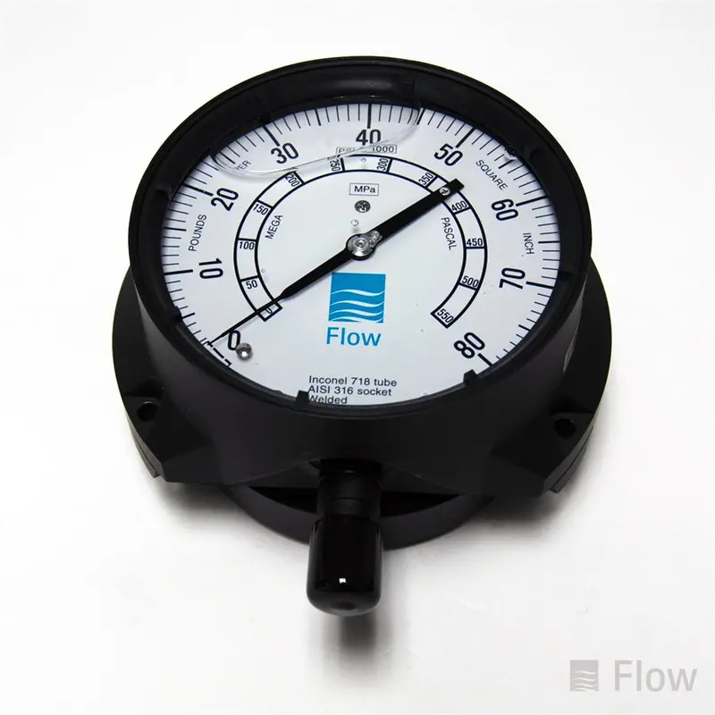 80 Ksi High-Pressure Pressure Gauge – Standard Mount 1