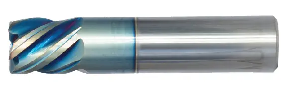 9/32" Square End Stub Mill – Single-End, 3/8" Flute Length, 2" Oal, 5-Flute Sky Coat Coating 1