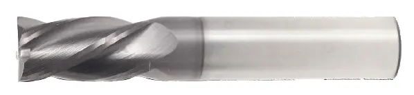 9/64" Square End Mill – Single-End, 9/16" Flute Length, 2" Overall Length, 4-Flute Altin Coated 1