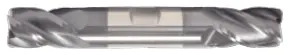 Altin-Coated Double-End Square End Mill – 1/8" Diameter, 2 Flutes, 3/8" Flute Length, 3-1/16" Overall Length With Weldon Flats 1