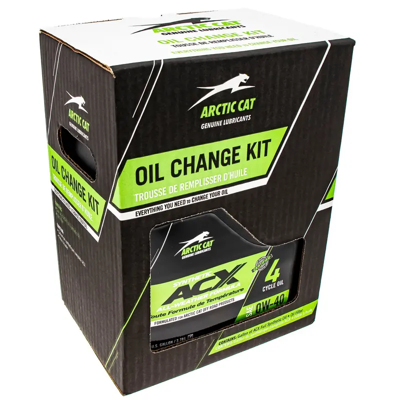 Arctic Cat Acx 0W-40 Synthetic Oil Change Kit For Wildcat Xx (2018–2020) 1