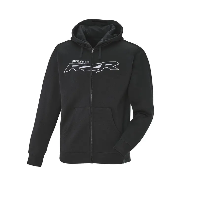 Black Rzr Full-Zip Hoodie For Men By Polaris 1