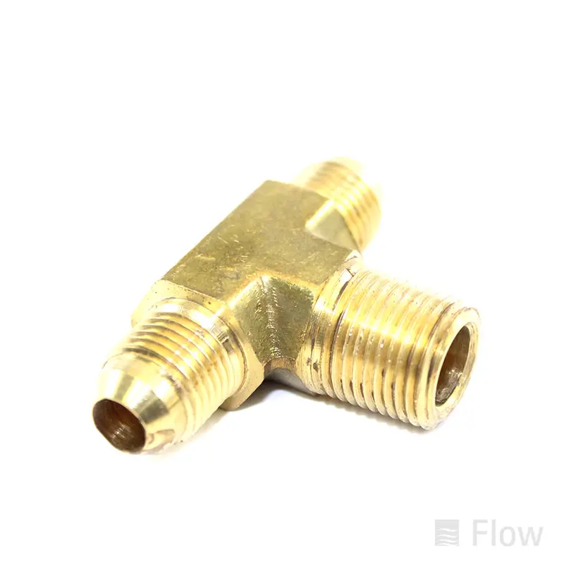Brass -6 Jic To 3/8" Npt Tee Fitting 1