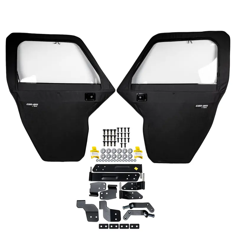 Brp 715009895 Black Front Soft Door Kit For Can-Am Defender Hd5, Hd8, Hd10, G1, G2, And Max Series 1