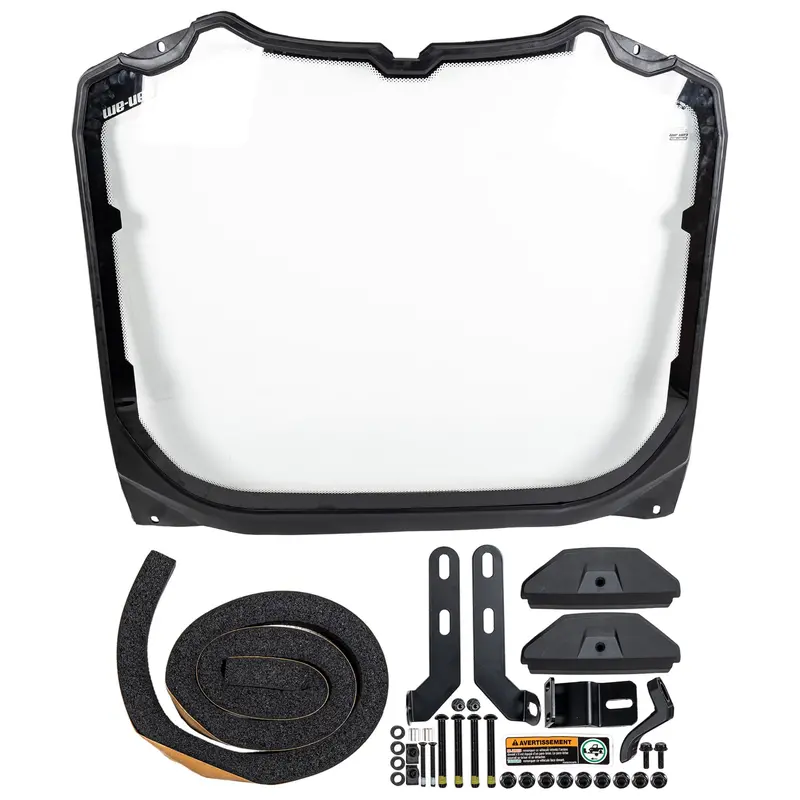 Brp 715010203 Tempered Glass Windshield For Can-Am Defender And Maverick 1