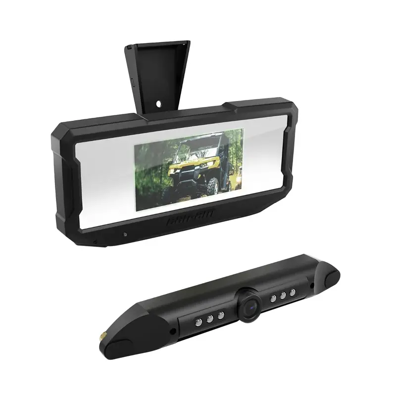 Brp Can-Am Rearview Mirror With Integrated Camera Monitor – Waterproof, Infrared Illuminated Oem Unit (#715009410) 1