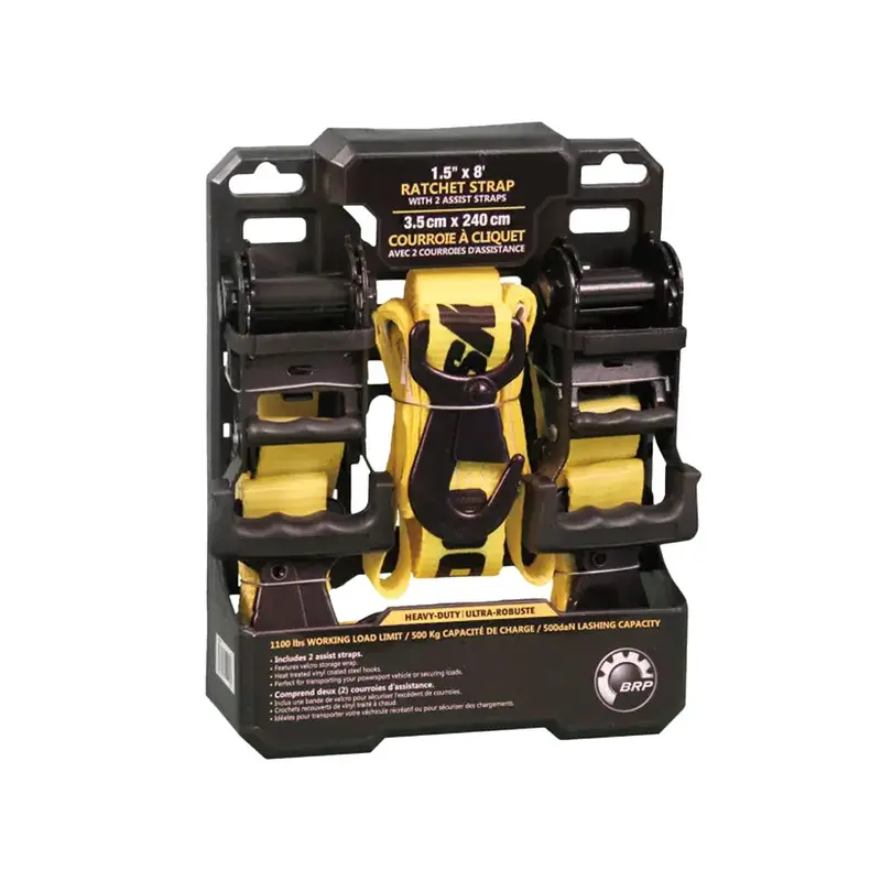 Brp Heavy-Duty Ratchet Tie-Down Strap For Commander, Defender & Maverick X3 Trail Sport 1