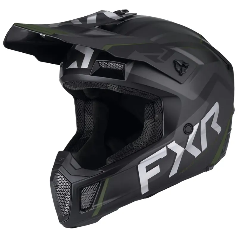 Fxr Clutch Evo Dual-Density Full-Face Helmet – Tactical Army Camo Black, Fmvss 218 Certified 1