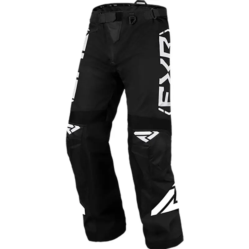 Fxr Cold Cross Rr Snowmobile Pants – Black And White Racing Style
