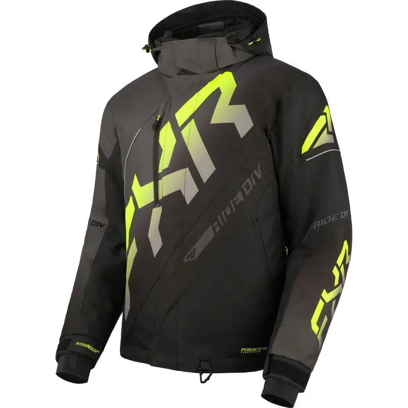 Fxr Cx Snowmobile Jacket – Black/Charcoal With High-Visibility Accents 1