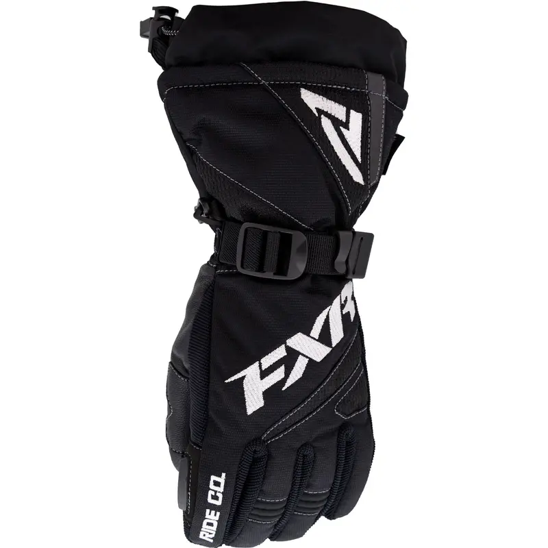Fxr Helix Race Snowmobile Gloves For Kids – Black