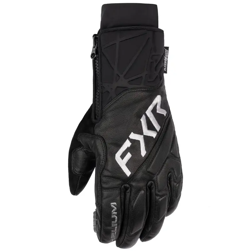 Fxr Men’S Helium Leather Short-Cuff Gloves – Insulated, Waterproof & Thermal (Black) 2
