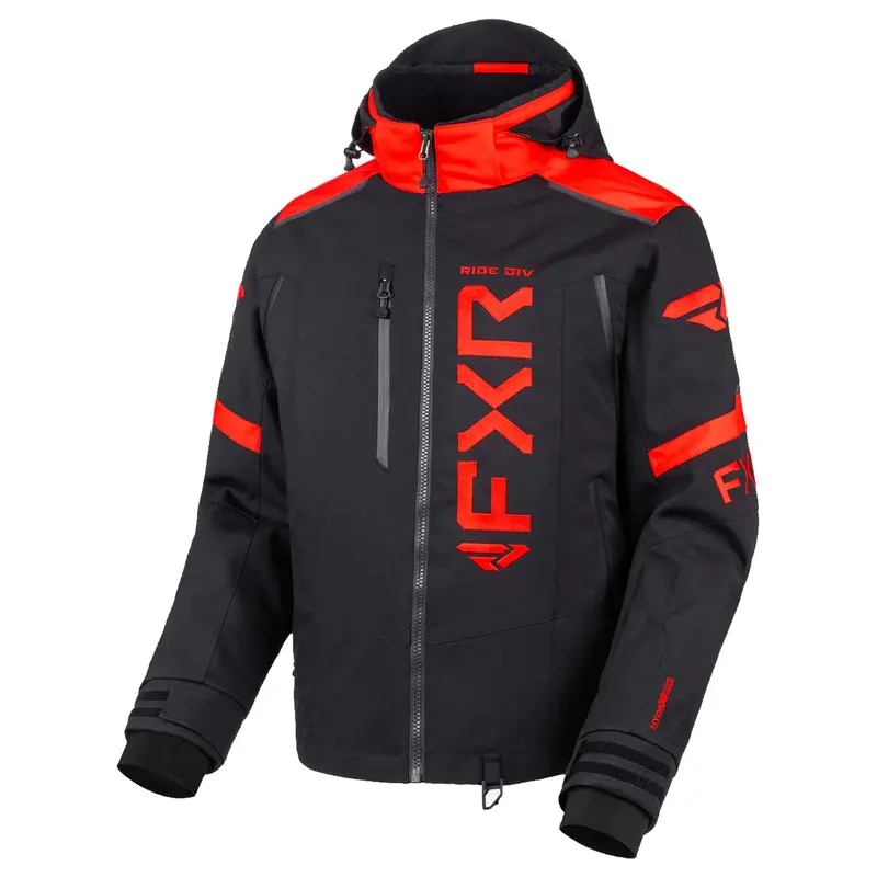 Fxr Men’S Helium X 2-In-1 Snowmobile Jacket – Waterproof, Windproof, Hydrx, Black/Red 1