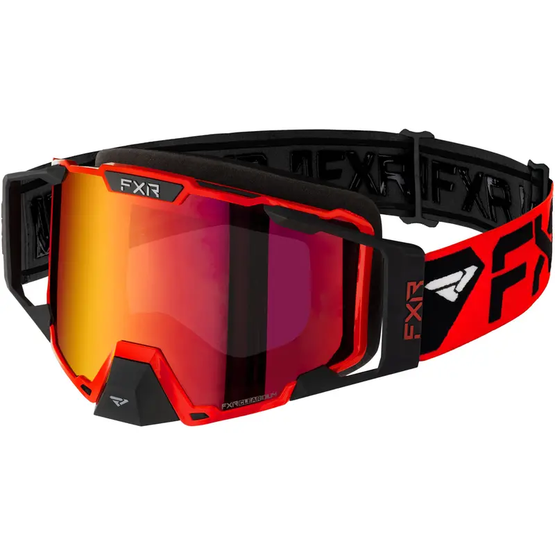 Fxr Pilot Snow Goggles – Red Low-Profile Anti-Fog Lens With Outrigger Frame 1