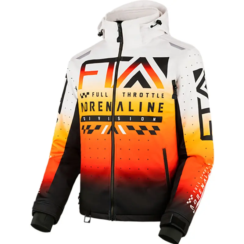 Fxr Stylz 2-In-1 Snowmobile Jacket – Sunrise Orange Convertible Outer Shell 1