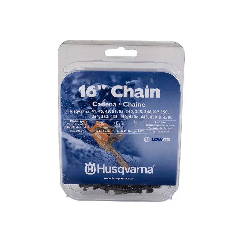 Husqvarna 531300437 .325" Chainsaw Chain – 16", 66 Dl Pitch, Fits 336–350 Series Models 1