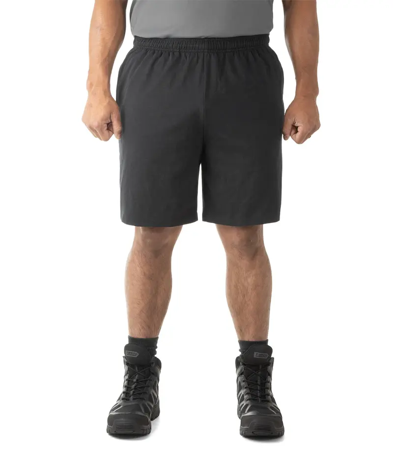 Men'S Tactix Pt Cotton Training Shorts – Black & Heather Grey 1