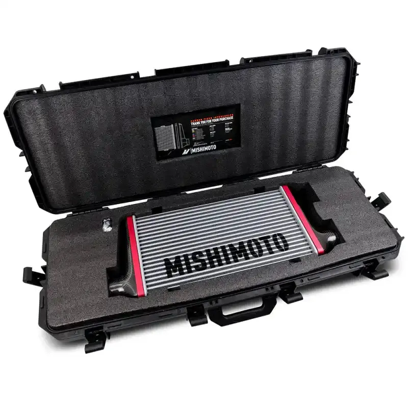 Mishimoto Universal Carbon Fiber Intercooler – Matte End Tanks, 450Mm Gold Core, S-Flow Design 1