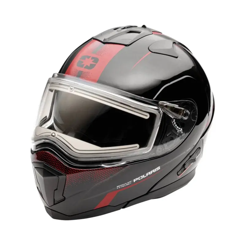 Modular 2.0 Snowmobile Helmet – Black & Red By Polaris