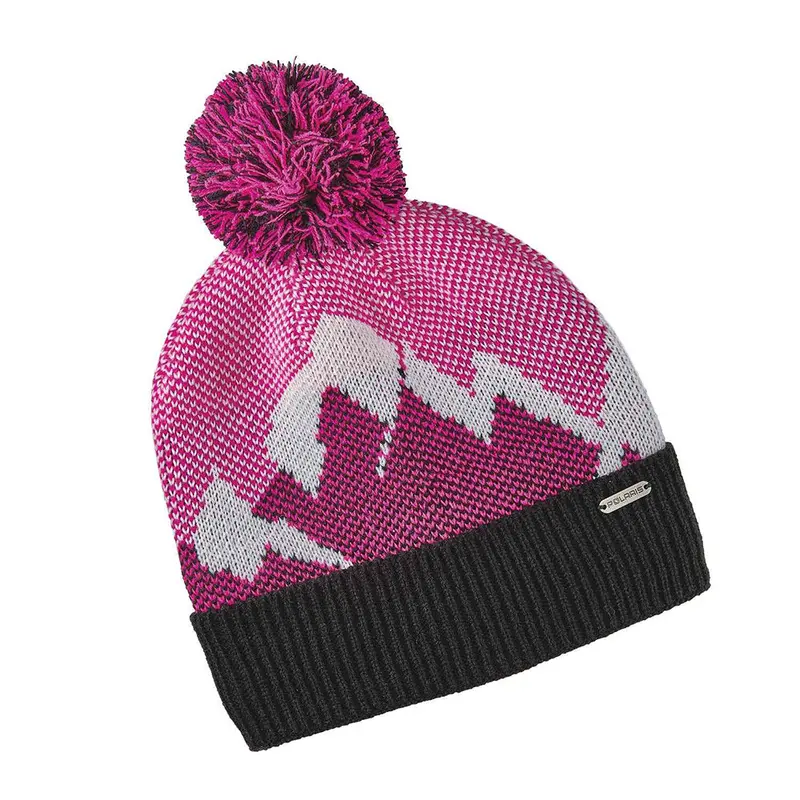 Pink Mountain-Style Knit Beanie By Polaris 1