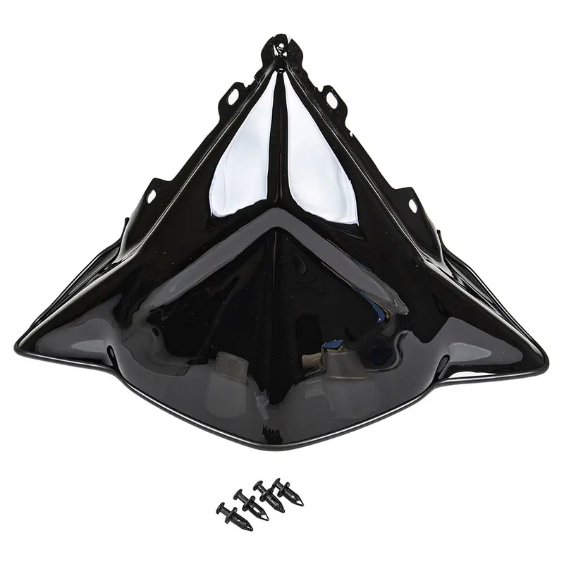 Polaris 13-Inch Gloss Black Mid Windshield For Axys Rush, Switchback, Titan, And Rmk Snowmobiles – Part #2882058 1