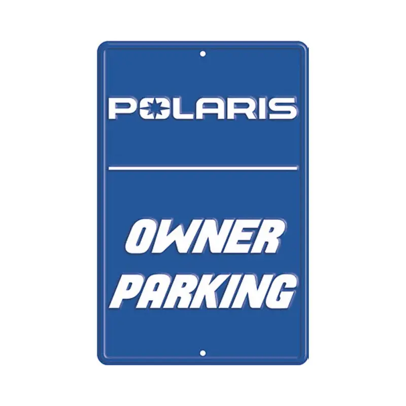Polaris Branded Garage Parking Sign – Unique Home Decor & Enthusiast Gift 1