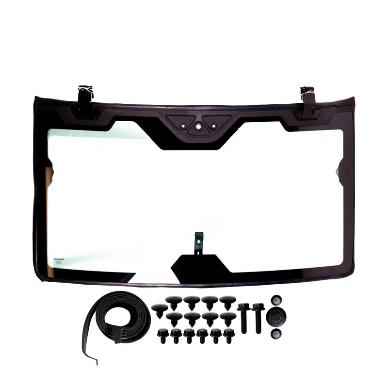 Polaris Fixed Glass Windshield – Lock & Ride Mounting, Durable Clear Shield For Snowmobiles 1