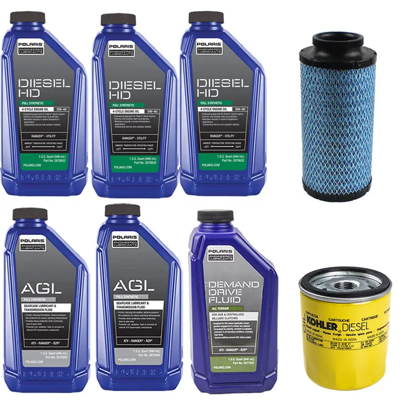Polaris Fkock10584 Summer Maintenance Kit: Air Filter + Oil Change For Ranger Diesel Hst 1