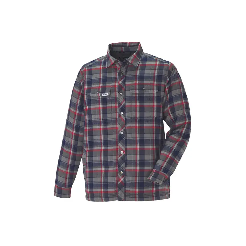 Polaris Flannel Jacket – Casual Outerwear In Charcoal And Black 1